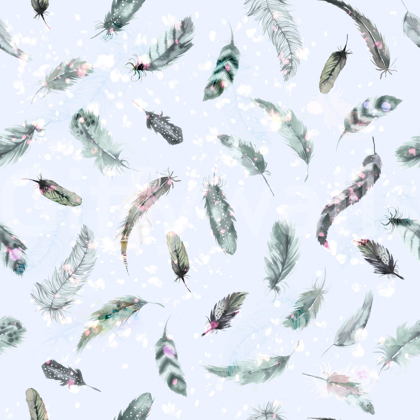 Ethereal Feather Dance Wallpaper⁠