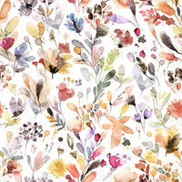 Artistic Watercolor Wildflower Meadow Wallpaper Wallpaper⁠