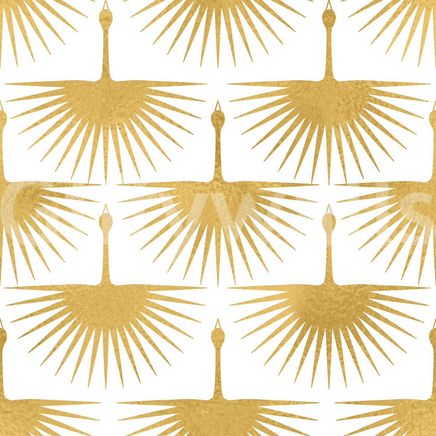 Contemporary sunburst wall Luxury Crane Sunburst Wallpaper