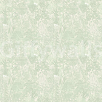 Sage Woodland and Hidden Wildlife Wallpaper⁠
