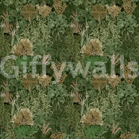 Enchanted Botanical Jungle and Hidden Panthers Wallpaper⁠