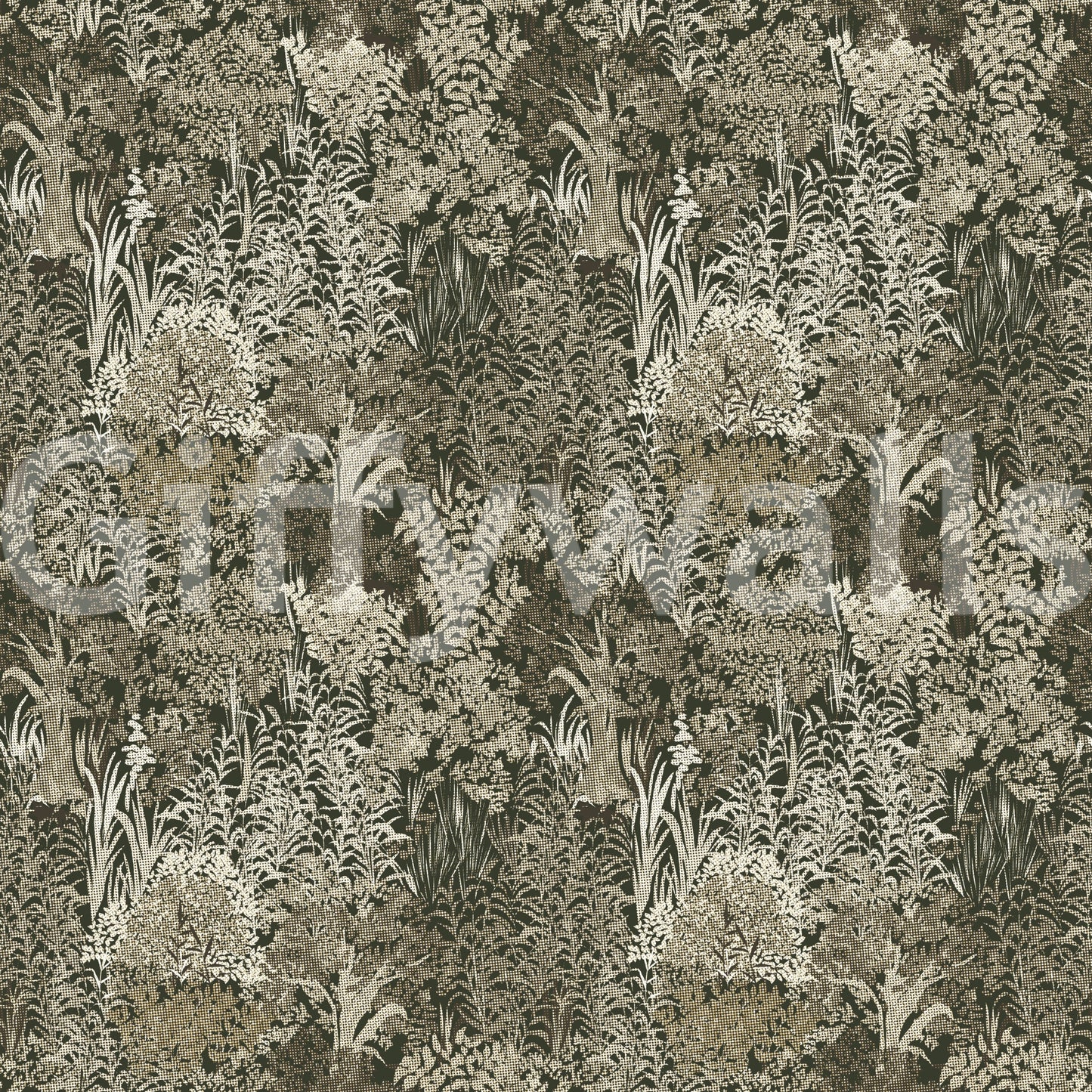 Pixelated Muted Lush Canopy Wallpaper⁠