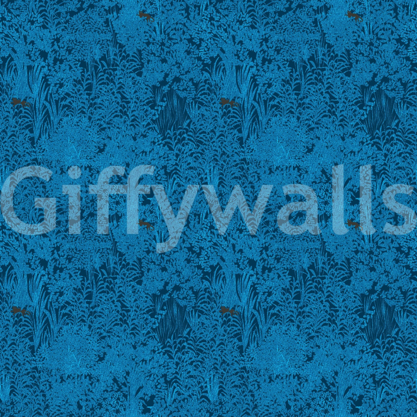 Midnight Blue Enchanted Forest Wallpaper⁠