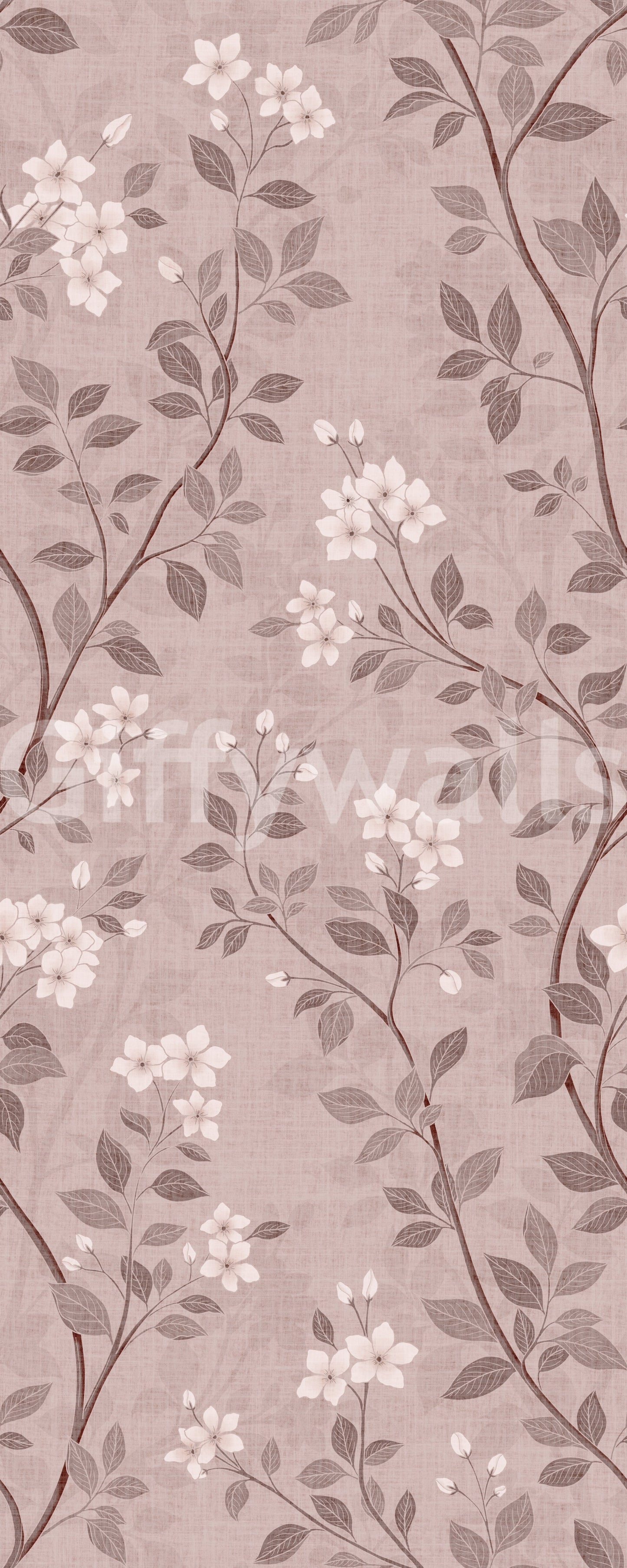 Delicate Blush Chinoiserie Blossom Wallpaper Wallpaper⁠