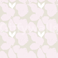Serene Blush Blossom Floral Wallpaper Wallpaper⁠