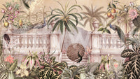 Royal Peacock Garden Mural Wallpaper Wall Mural
