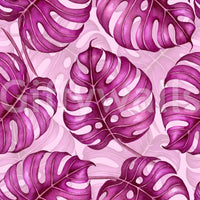 Monstera watercolor in purple Wallpaper⁠