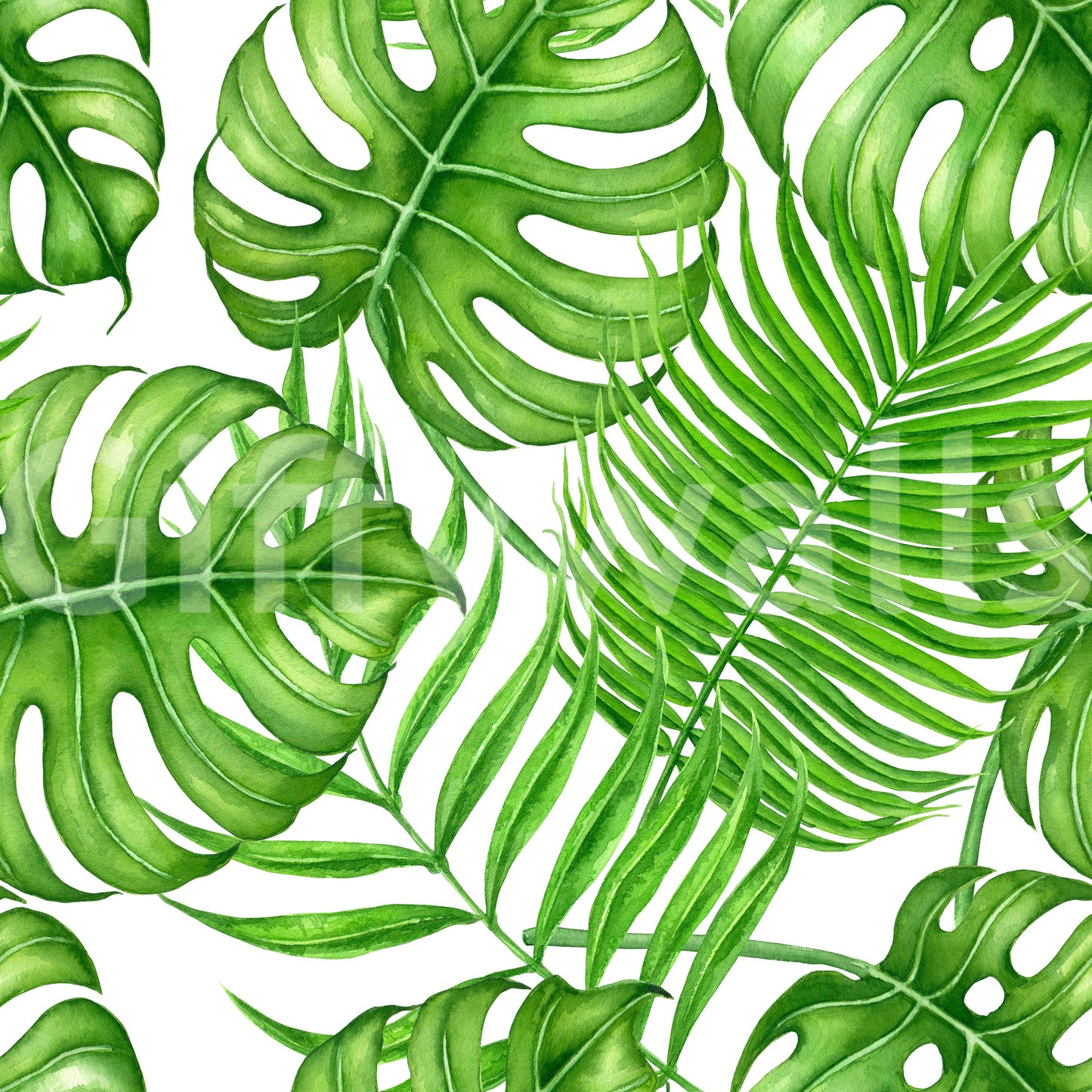 Tropical leaves Wallpaper⁠