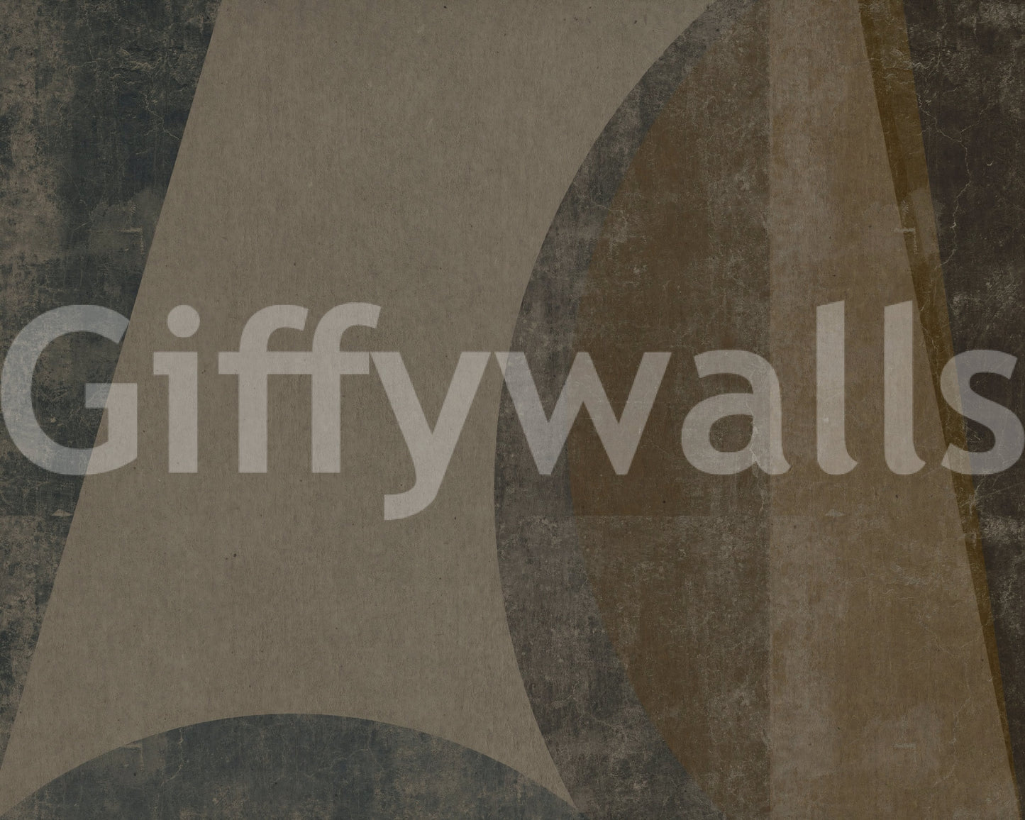 Matte arcs wall mural mixing brown, taupe, and charcoal, GD10816
