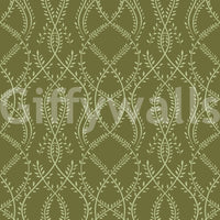 Olive Interlaced Vine Botanical Wallpaper Wallpaper⁠