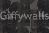 Industrial Charcoal Geometric Wall Mural Wall Mural
