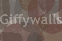 Rustic Earth Tones Abstract Pebble Wallpaper Wall Mural