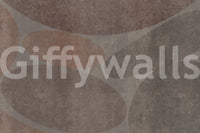 Earthy Abstract Stone Shapes Textured Wall Mural