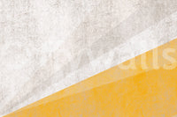 Modern Ochre and Textured Gray Geometric Wall Mural
