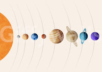 Planet Parade Wall Mural