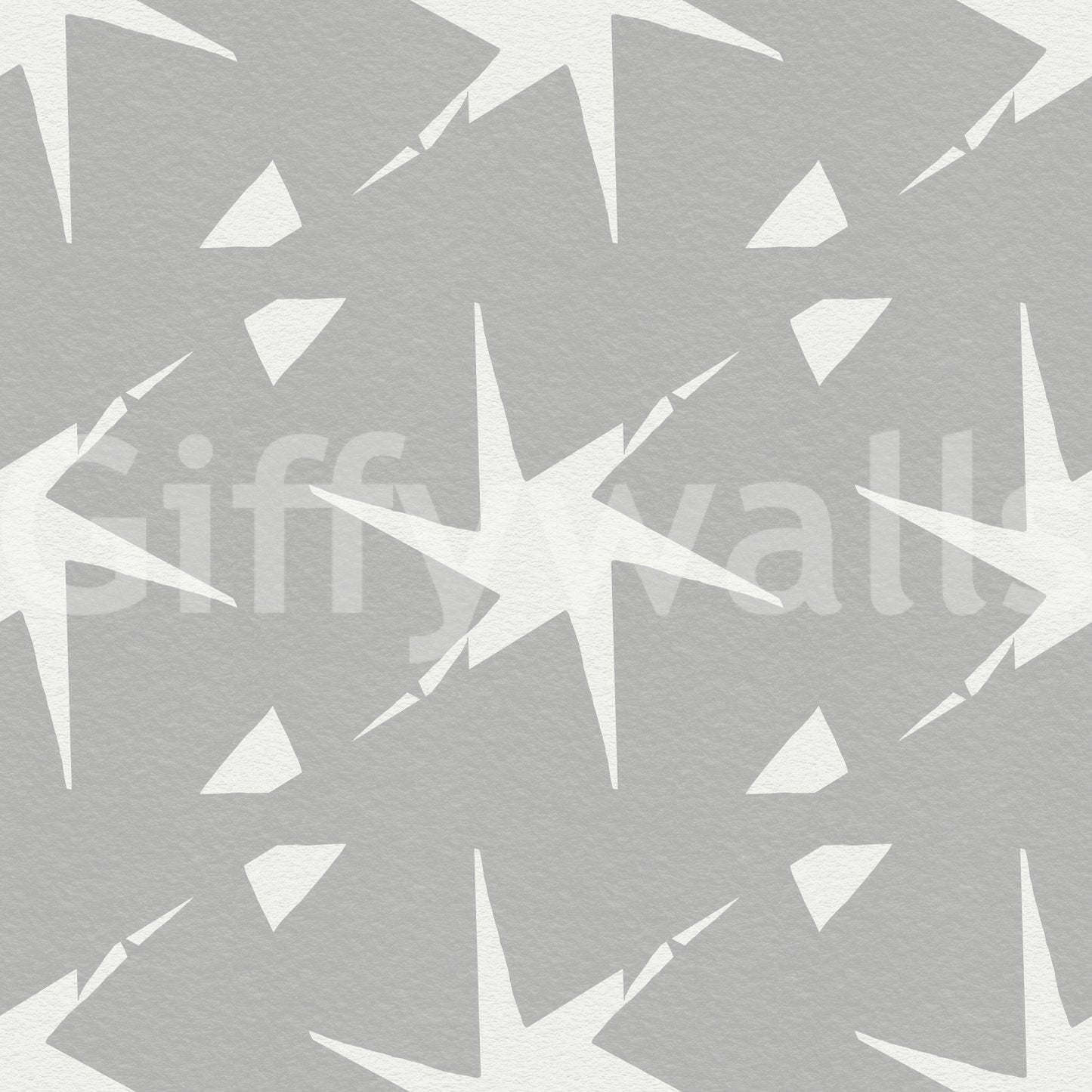 Textured Starburst Geometric Motif Wallpaper⁠