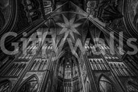 Gothic Vaults of the Cathedral Ceiling Wall Mural