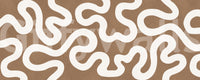 Creamy Swirls on Terracotta Wall Mural