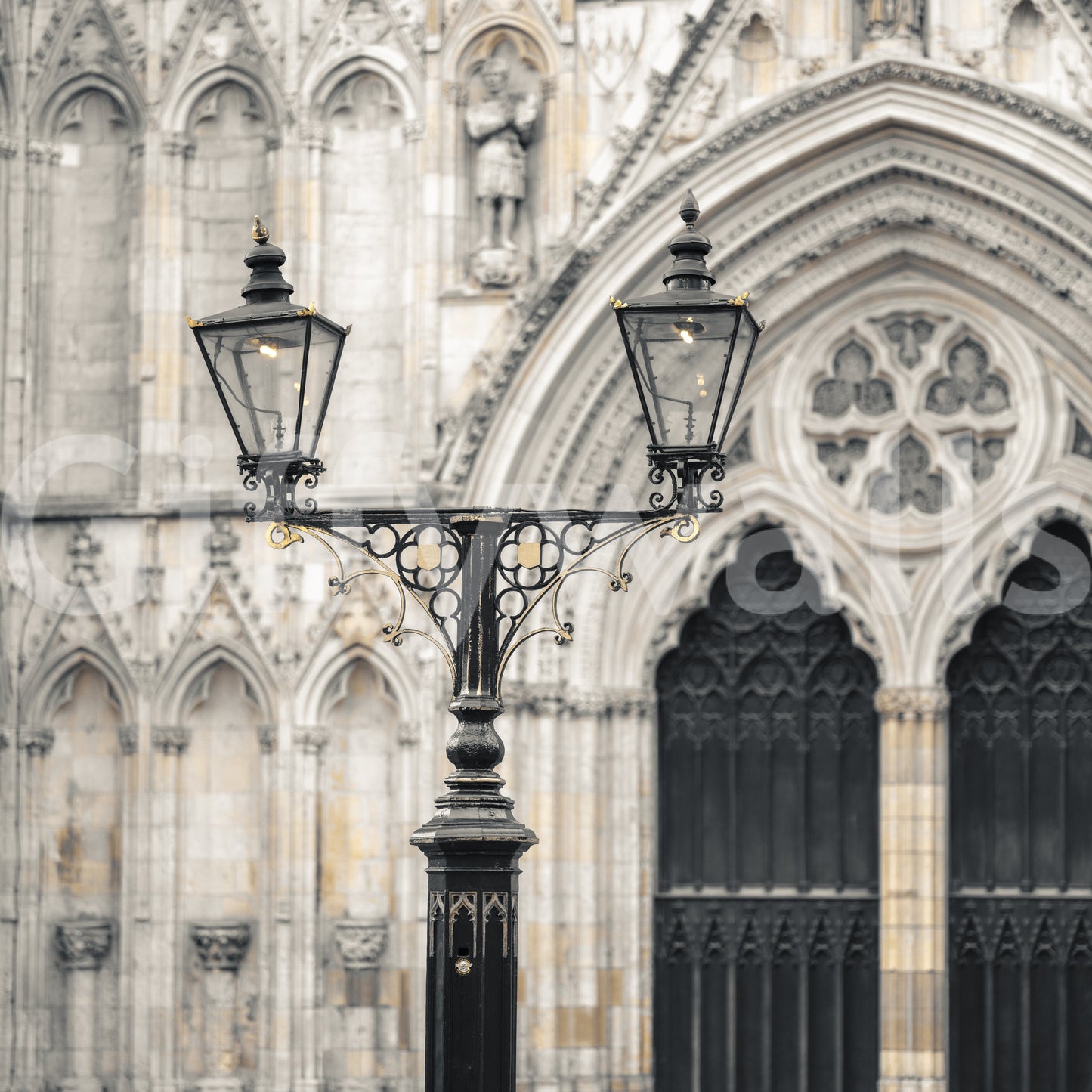 Gothic Cathedral Lantern Wall Mural