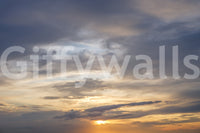 Golden Dusk Horizon Wall Mural