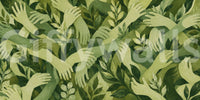 Intertwined Foliage Hands Wall Mural