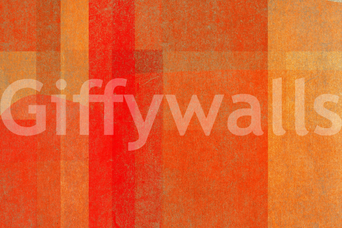 Fiery Sunset Abstract Geometry Wall Mural