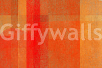 Fiery Sunset Abstract Geometry Wall Mural