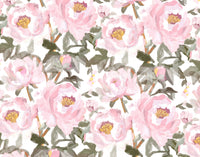 Soft Pink Peony Garden Wallpaper⁠