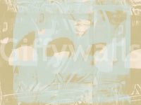 Muted Sage Geometric Layers Wall Mural