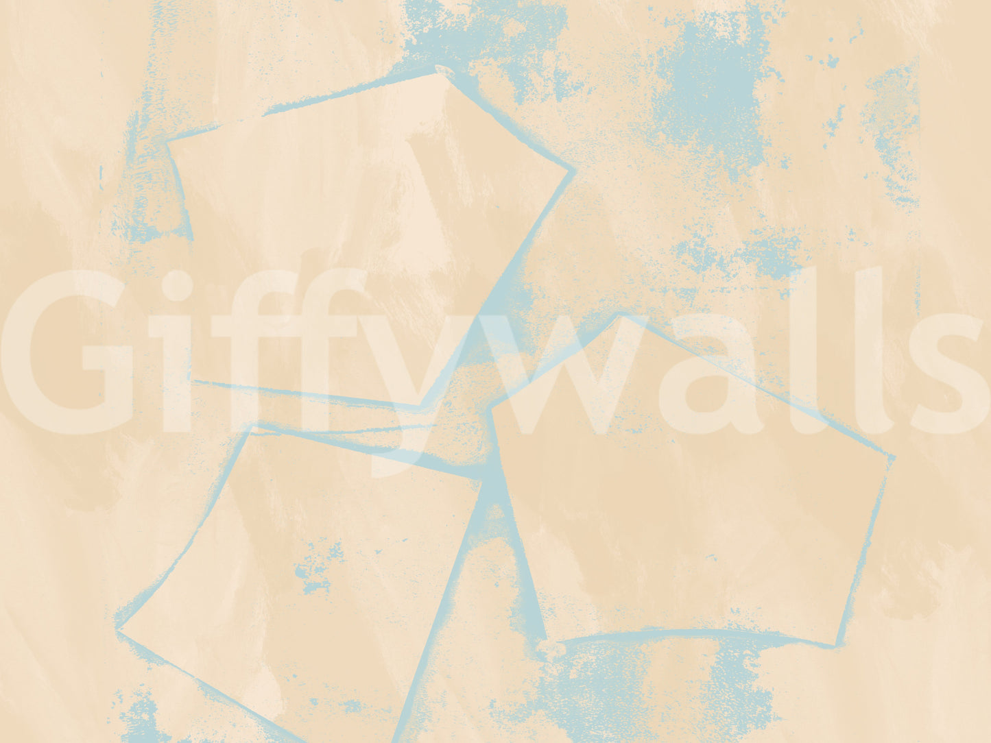 Geometric Sand and Sky Abstract Wall Mural