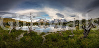 Patagonian Mountain Reflection Wall Mural