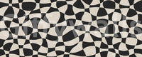 Wavy Monochrome Geometry Wall Mural