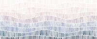 Gradient Waves of Line Art Wall Mural