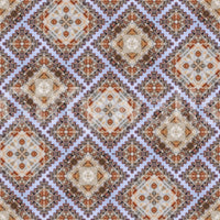 Rustic Diamond Lattice Mosaic Wallpaper⁠