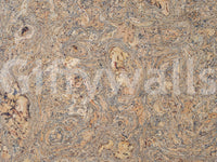 Rustic Swirling Bark Motif Wall Mural