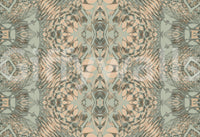Peach & Sage Contemporary Abstract Botanical Wallpaper - AMBER DESIGN  Wallpaper⁠