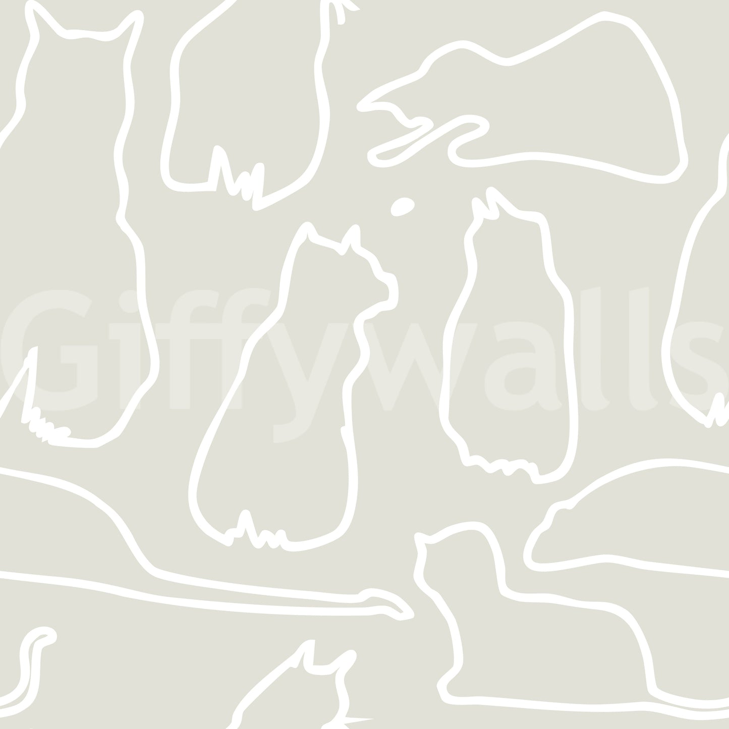 Munki and the Spot - Beige Wallpaper⁠