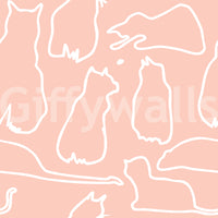 Munki and the Spot - Blush Pink Wallpaper⁠