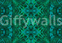 Emerald Green Geometric Lattice Wallpaper - AMBER DESIGN wallpaper Wallpaper⁠