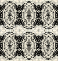 Sculptural Geometric Illusion in Black and Ivory - MOSQUITO Wallpaper