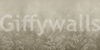 Jungle Mists - Bisque Wall Mural