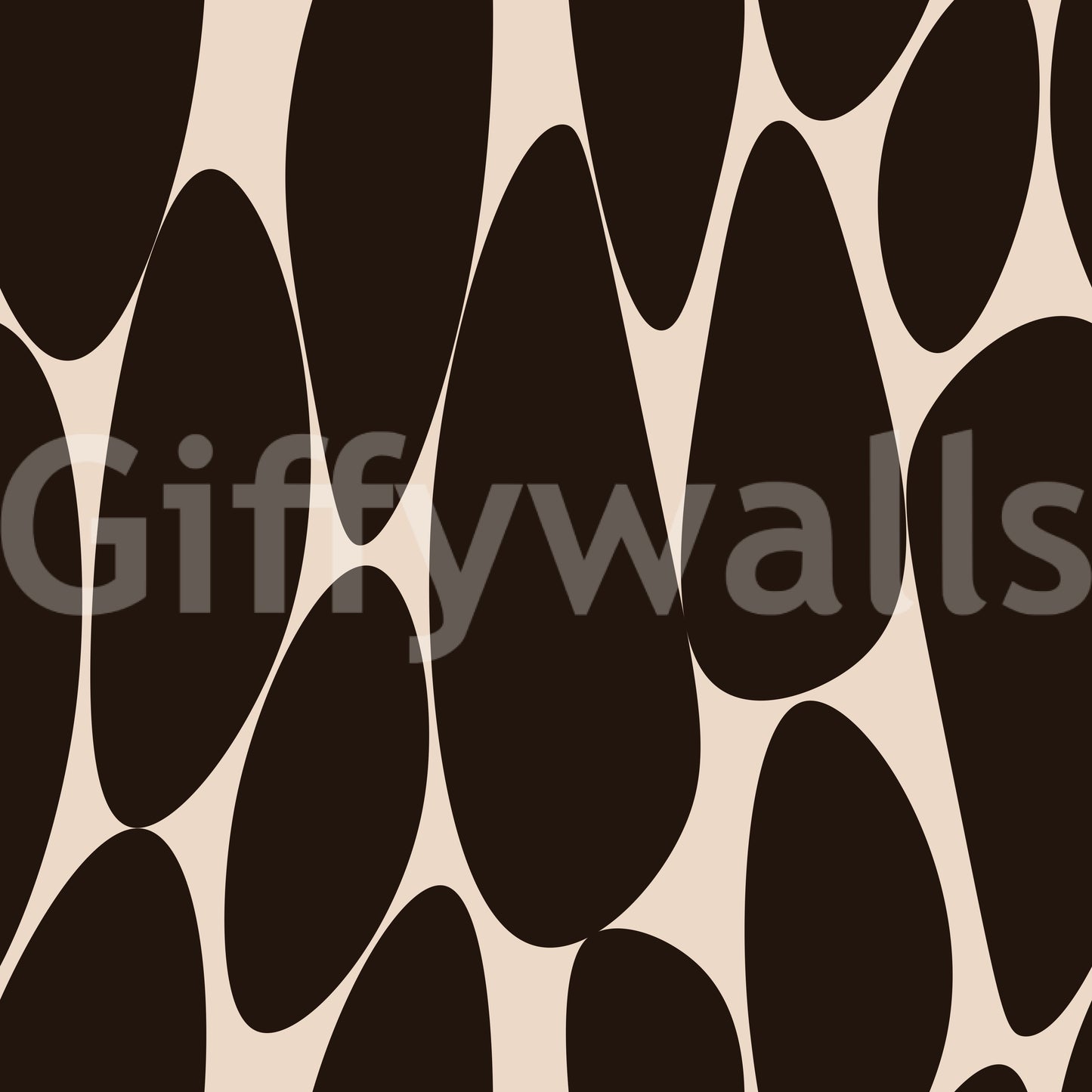 Contemporary Flowing Shapes Wallpaper⁠