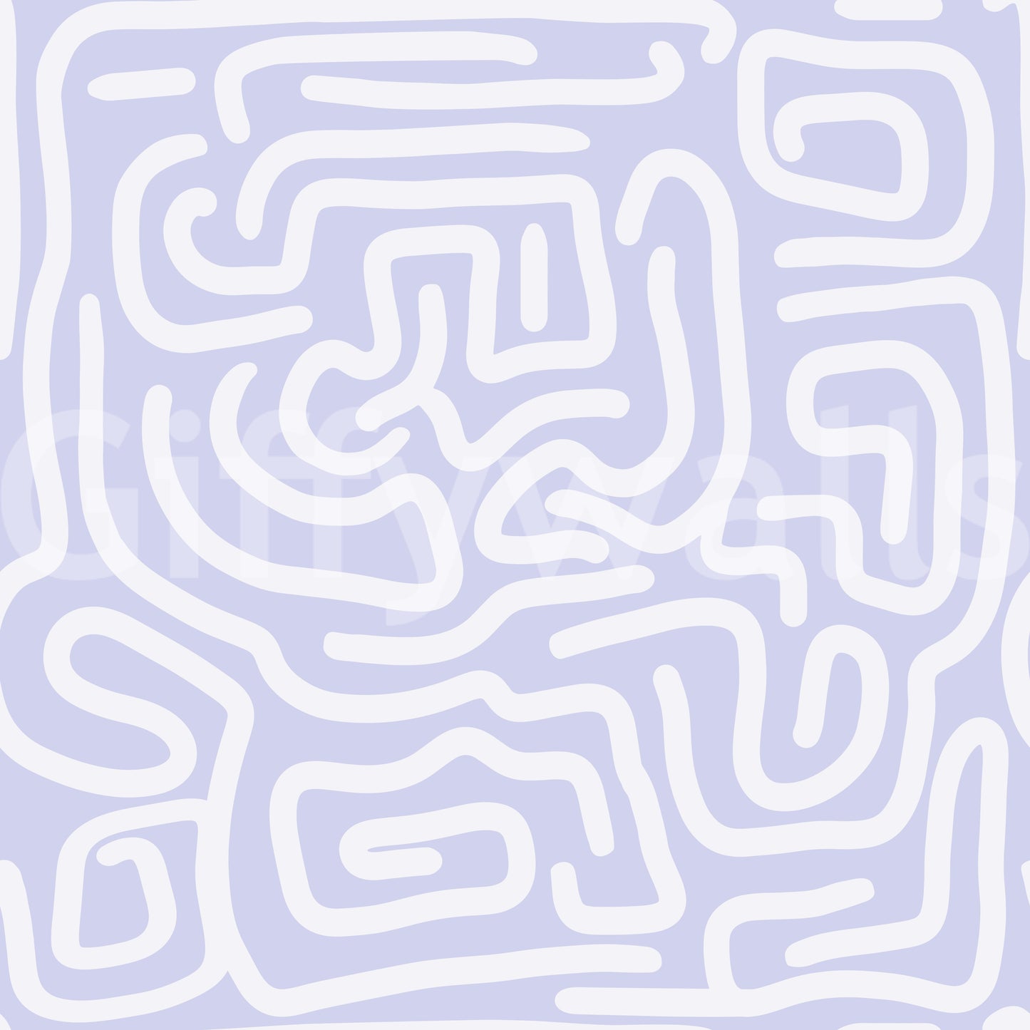 Minimalist Violet Maze Pattern Wallpaper⁠