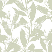 Soft Sage Botanical Print Wallpaper⁠