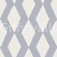Grey Geometric Brushstroke Diamond Wallpaper⁠