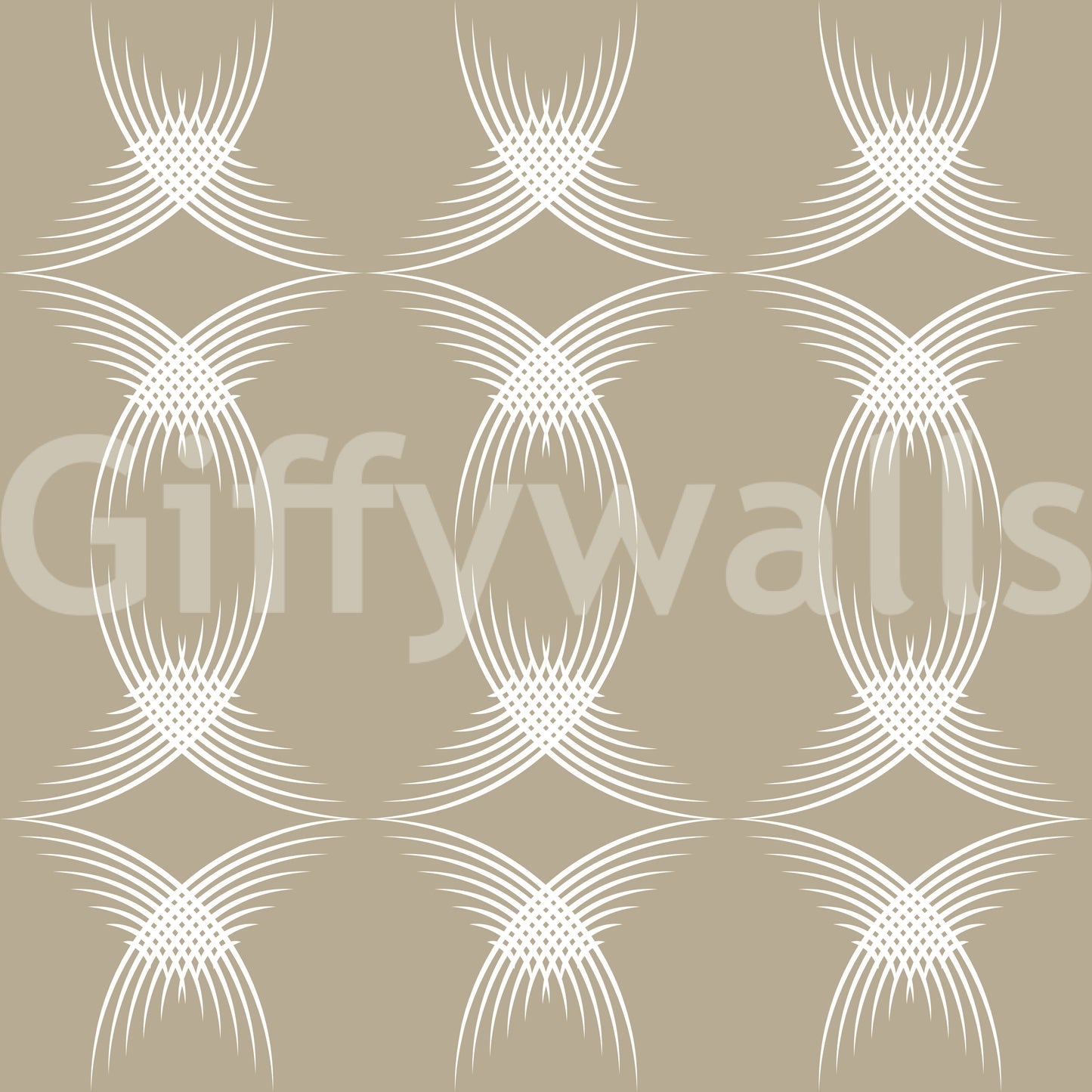 Interwoven Arcs Linear Pattern Wallpaper⁠