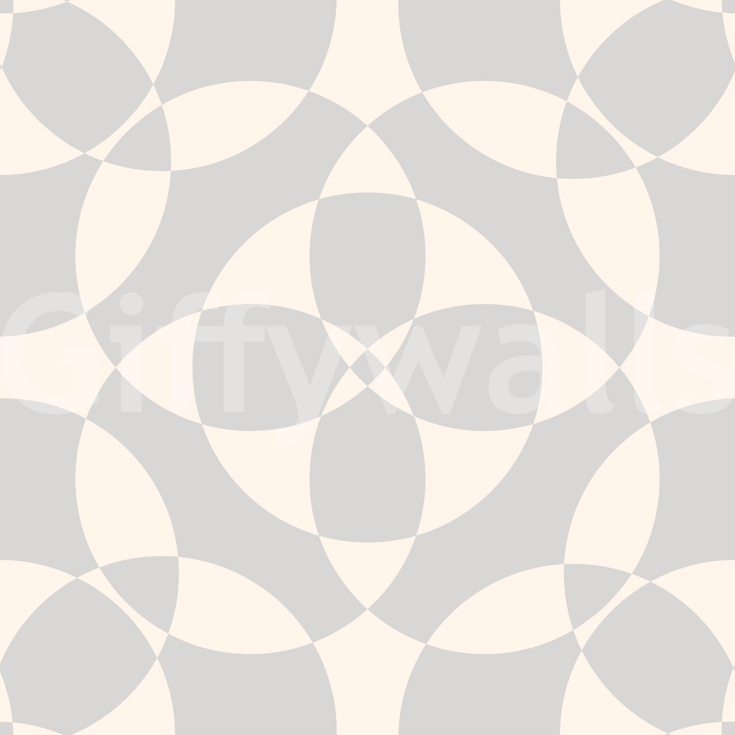Minimalist Soft Geometric Circles Wallpaper⁠