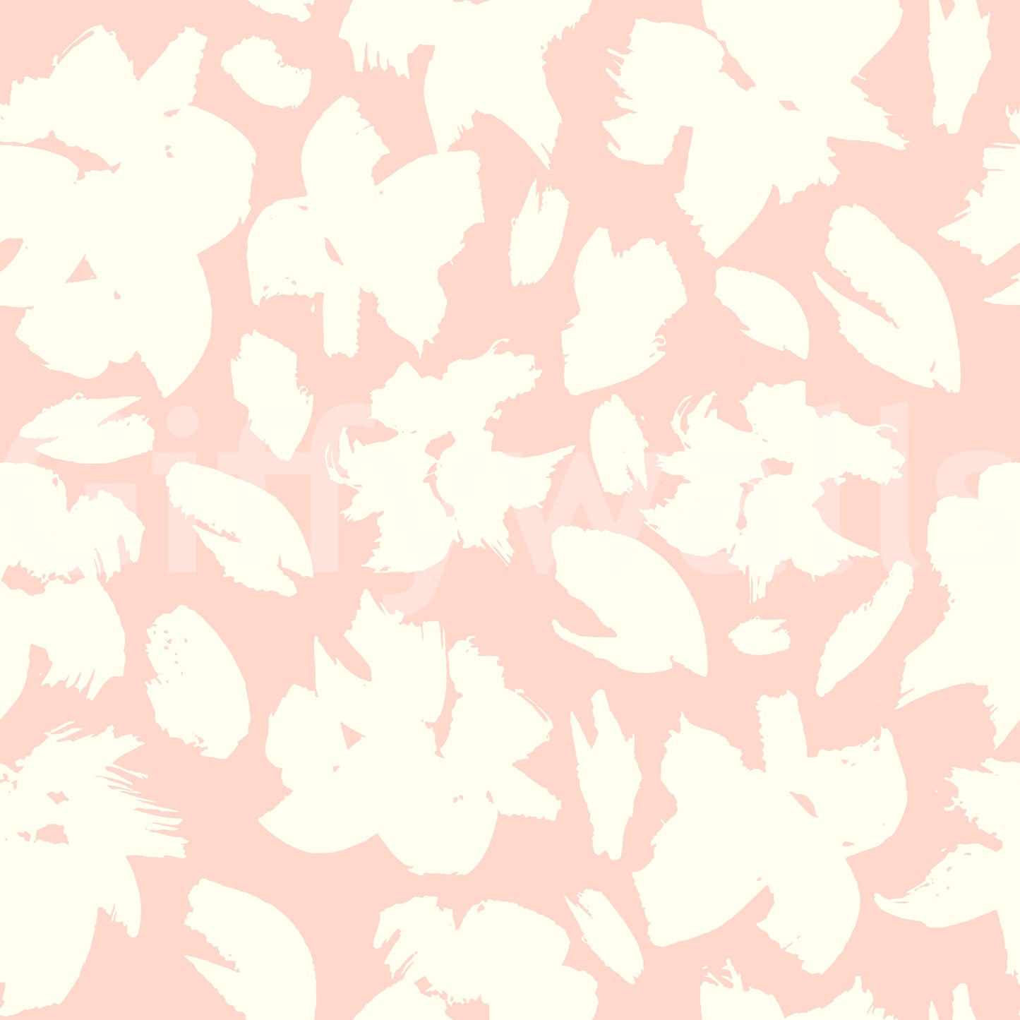 Soft Brushstroke Bloom Pattern Wallpaper⁠