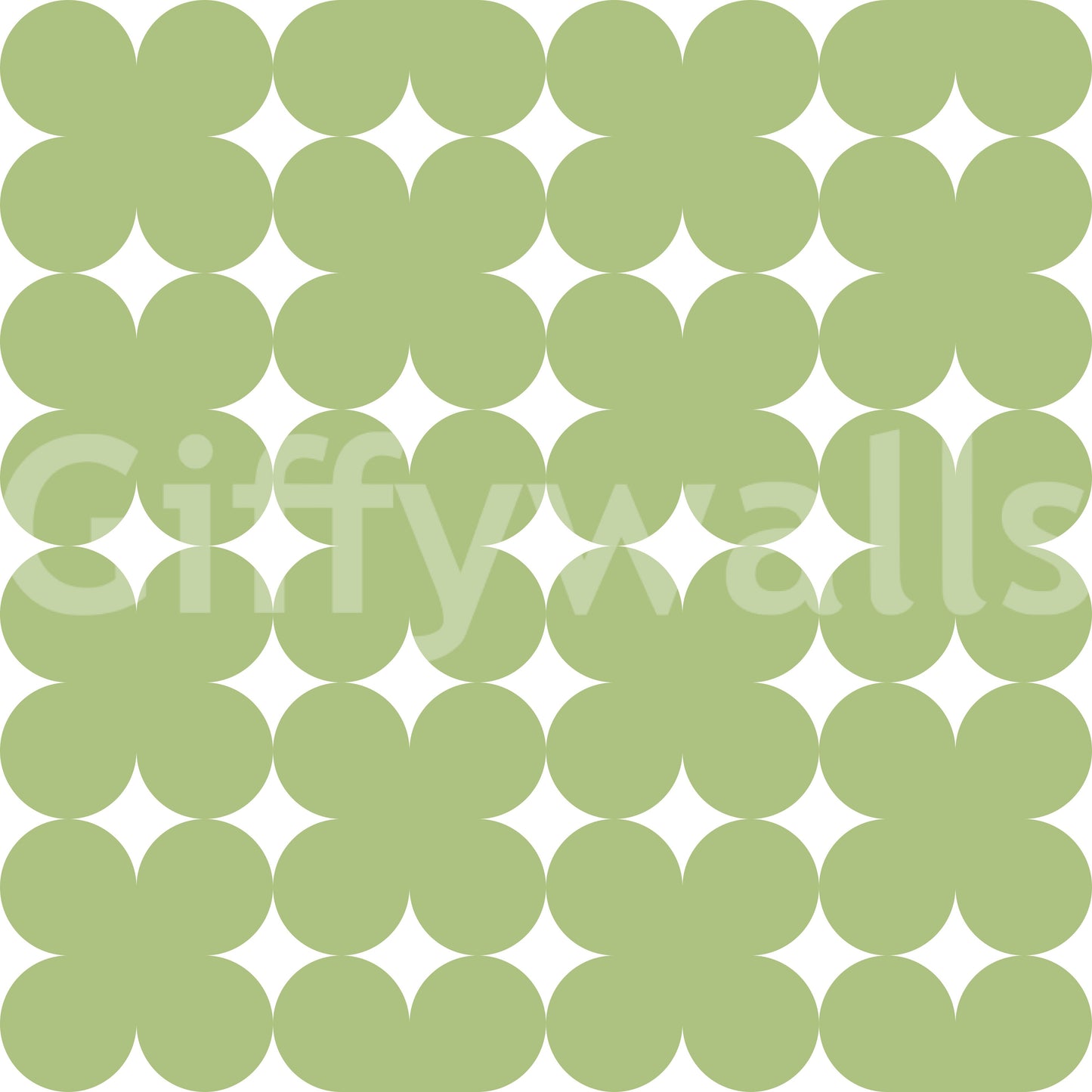 Sage Geometric Clover Pattern Wallpaper⁠