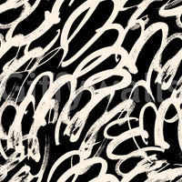 Monochrome Swirl Abstract Line Art Wallpaper⁠